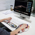 Ergonomic Mouse Pad Wrist Support Gel and Keyboard Wrist Rest Set for Laptop, Gaming, Office, Durable and Comfortable