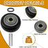 Wensdr 8 3 Inch 3" 1.25" 3/8" Pcs Push Cart PU Shelf Replacement & Cargo Elevator Front Casters, Replacement Casters