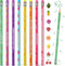 Leinuosen 60 Pcs Scented Inspirational H Pencils with Erasers, Colorful Fun Wood Pencils for School