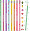 Leinuosen Scented Pencils, 96 Pieces, Colorful Smelly Pencils with Eraser, Cute Fruit Designs for Kids