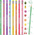 Leinuosen Scented Pencils, 96 Pieces, Colorful Smelly Pencils with Eraser, Cute Fruit Designs for Kids