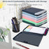 Storage Clipboard with Pen Holder for Office Supplies, Nursing Clipboards with Low Profile Clip, 8.5x11 Navy Blue
