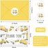 50Pcs 4 6 Inch FYSUIMU Construction Thank You Cards Greeting Cards with Envelopes Stickers Yellow Gray Dump Truck