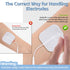 TENS Unit Pads 32Pcs, 3rd Gen Reusable Latex-Free Replacement Pads, Electrode Pads for Muscle Stimulator Electrotherapy