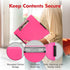 Dexas Slimcase 2 Plastic Clipboard with Storage, Neon Pink, A4 Holder for Office Supplies