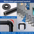 PAUANI Villa(Black,35cm Stair Handrail, Matte Black U-Shaped Industrial Wrought Iron Railing, Non-Slip Safety Indoor