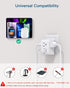 European Travel Plug Adapter with 3 Outlets, 3 USB Charging Ports (1 USB C) for Most Europe: Spain, Italy, France,