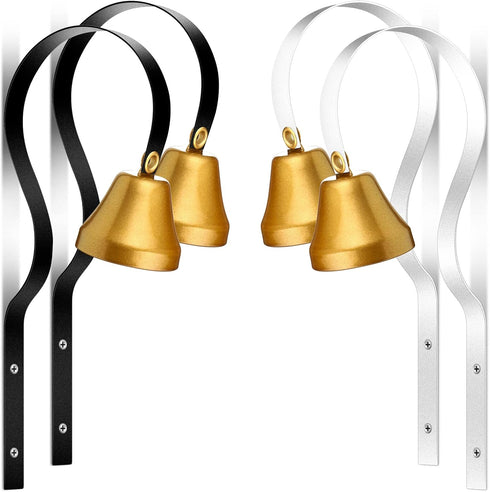 4 Pcs Shopkeepers Bell, Antique Doorbell Wall Mounted for Dog Training, 1.6 Inch Diameter