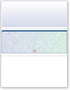 DocuGard Blue/Green Prismatic Middle Check - 8.5 x 11 Inches, 24 lb, 500 Sheets, 1 Check Per Sheet