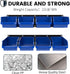 8 Bins&2 UNITEDPOWER wall mounted garage storage bin, Parts Rack, Plastic Hanging Stackable Storage Bin, Hardware Tool