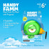 Famm 8ft 3+ Handy Green Bird Tape Measure for Kids STEM Educational Tool with Level, Protractor, Retractable Design