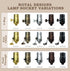 Royal Designs, Inc. 8 Dimmer SPT-1 CO-1001D-BLK-8-1, Foot Replacement Lamp Cord with Molded Plug and Rotary Switch