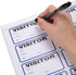 Blue Summit Supplies Visitor Badge Log Book with Duplicate Record, 250 Stickers per Pack, School Visitor Stickers