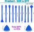 12 Pieces Carbon Fiber Plastic Scraper, Multi-Purpose Non-Scratch Pen-Shaped Cleaning Tool for Small Spaces