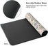 OUNNTC Aesthetic Pink Floral Desk Pad, XXL Large Mouse Pad for Desk with Anti-Slip & Stitched Edges, Keyboard Mat