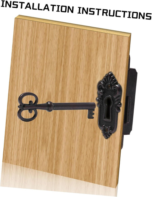 2pcs Toolbox DOITOOL Latches Jewelry Kit Small Storage Cabinet Small Storage Bench Retro Furniture Vintage Furniture