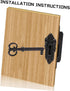 2pcs Toolbox DOITOOL Latches Jewelry Kit Small Storage Cabinet Small Storage Bench Retro Furniture Vintage Furniture