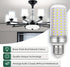 HJFF Bulb 300w Bulbs 5000 5000K 40W Bulb E26/E27 Led Light Equivalent led Lumen Cool Daylight White Waterproof led Corn