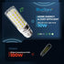 4 Pack BlueStars 10W (100 Watt Equivalent) LED Tubular Corn Light Bulbs, 1100 Lumens, 6000K Cool White, E26/E27