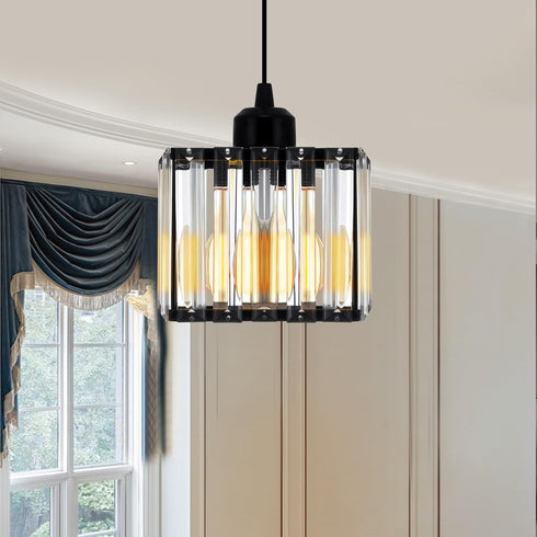 K9 E26 Bulb Ridgeyard Crystal Pendant Light Crystal Hanging Pendant Lighting Home Decoration fit