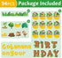 Jungle Theme Monkey Birthday Bulletin Board Set Happy Birthday Chart Cutouts Safari Decorations for Preschool Classroom