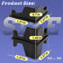 Terixe 20 20 5 Post Inserts Connectors - PP Plastic, Injection Molded, Sturdy Support - Black, Post Corner Connectors