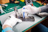 DULFINE Safety Work Gloves - 12 Pairs PU Coated White Seamless Knit Gloves for General Duty Work