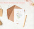 Generic 20 pack 4" 6" Floral Thank You Cards with Adhesive Envelopes, Gold Foil x Watercolor Wildflower Thank You Cards