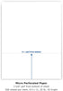 PrintWorks Professional 3 5/8" Perforated Paper, 500 Sheets, 20 lb, White (04132) by PrintWorks