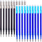 ParKoo Gel Ink Refills, Pack of 20, Compatible with FriXion and Friction Erasable Gel Pens, Extra Fine Point 0.5 mm,