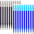 ParKoo Gel Ink Refills, Pack of 20, Compatible with FriXion and Friction Erasable Gel Pens, Extra Fine Point 0.5 mm,