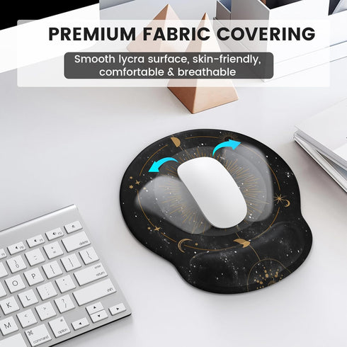 iLeadon Mouse Pad with Wrist Rest Set - Ergonomic Non-Slip Base for Computer Home Office Decor