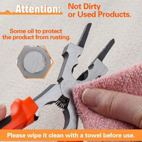 SPEEDWOX Multi-Function MIG Welding Pliers, Nozzle Cleaner, Slag Hammer, Wire Cutter, Scraper Files for Welding