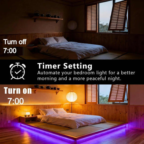 150ft DAYBETTER Smart RGB Led Strip Lights, Led Lights for Bedroom with App Control, Multicolor Changing Led Light
