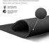 Mouse Pad with Non Slip Rubber Base, Upgraded Gaming Mat, Black Premium Textured Waterproof Mousepad