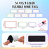 Fainne 12 Roll 1/8 Whiteboard Thin Tape with 54 Magnetic Dry Erase Label Name Tag for School Office Supplies