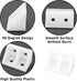 AUXBC 50PCS 19mm/0.75 90 Home(4 White Plastic Corner Bracket L Shape Right Angle Bracket Corner Brace Degree Shelf