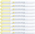 Highlighter Pen Markers, Mild Yellow (WKT7-MY), Pack of 10