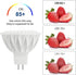 MR16 LED Bulbs, 50W Halogen Equivalent Landscape Light Bulbs, 2700K Warm White 5W GU5.3 12V Spotlight Bulb (6 Pack)