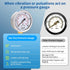 0-200 Psi Pressure Gauge, Dry Water Pressure Gauge, 2-1/2" Dial, 1/4" NPT Lower Mount, Stainless Steel Case