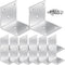 CLRBEATTY 20 Pcs Metal Corner Braces, 2 Inch 90 L Brackets with Screws,