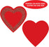 Beistle 5"-12" Red Paper Glittered Heart Cut Outs for Valentine's Day Classroom Bulletin Board and Craft Supplies