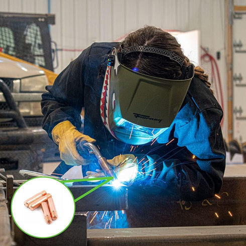 Forney 60171 Contact Tip for MIG Welding, Tweco Binzel or Clarke, .030, 4-Pack, Copper