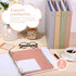 Ctosree 5 Sets 1 Inch Heavy Duty 3 Ring Binder with 2 Pockets, 5 Tab Dividers, 8.5 x 11 Inch Plastic Film and File