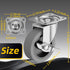 3 Inch Set 4, Caster Wheels, Casters of Heavy Duty Caster with Brake, Locking Castors with Rubber WheelPlate Swivel