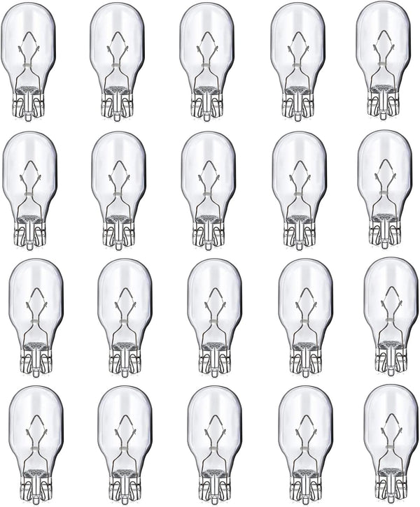 4W 12V T5 Light Bulbs - 20 Pack for Landscape Light Bulbs, Wedge Base Low Voltage Garden Light Bulbs