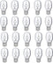 4W 12V T5 Light Bulbs - 20 Pack for Landscape Light Bulbs, Wedge Base Low Voltage Garden Light Bulbs