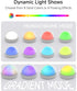 2000mAh, Dimmable (8 4 ZEEHOO Rechargeable Night Light, Portable Wireless Charging Egg Lamp, LED Night Light Colors