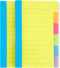 Sticky Notes Set, 2 Pcs Tabbed Self Stick Lined Note Pad Tabs, Portable Stickers, Bright Color Writing Pads Supplies