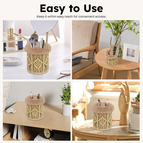 2 1 Double Plush Lined Glasses Holder Stand & in Eyeglass Holder for Nightstand Desk Table Storage Organizer